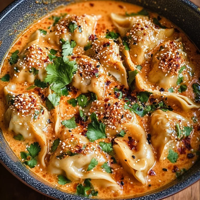 One Pan Baked Dumplings