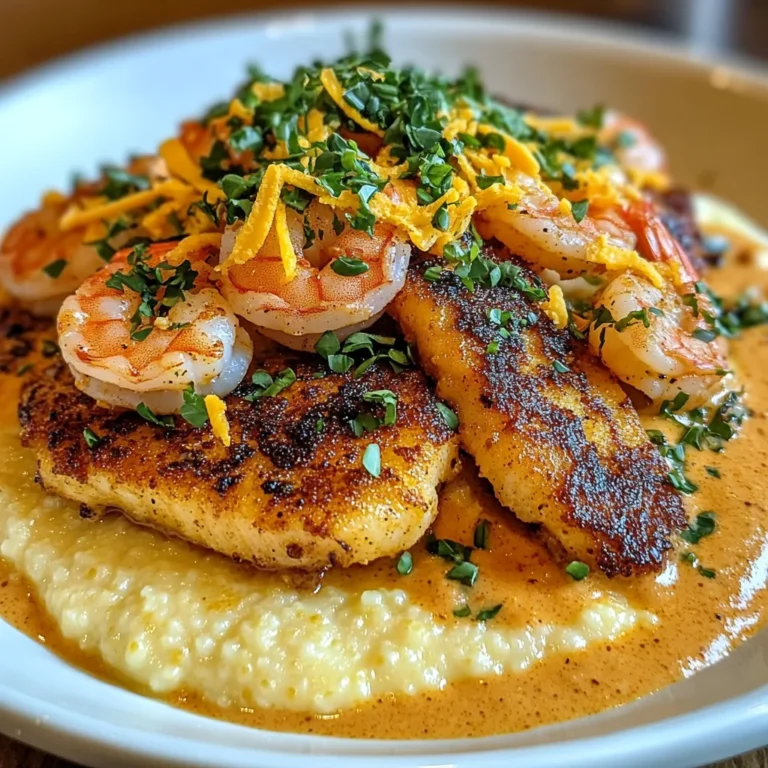Red Snapper Shrimp Grits Cajun