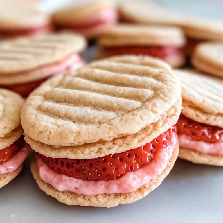 Strawberry Sandwich Cookies