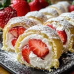 Strawberry Shortcake Cheesecake Rolls